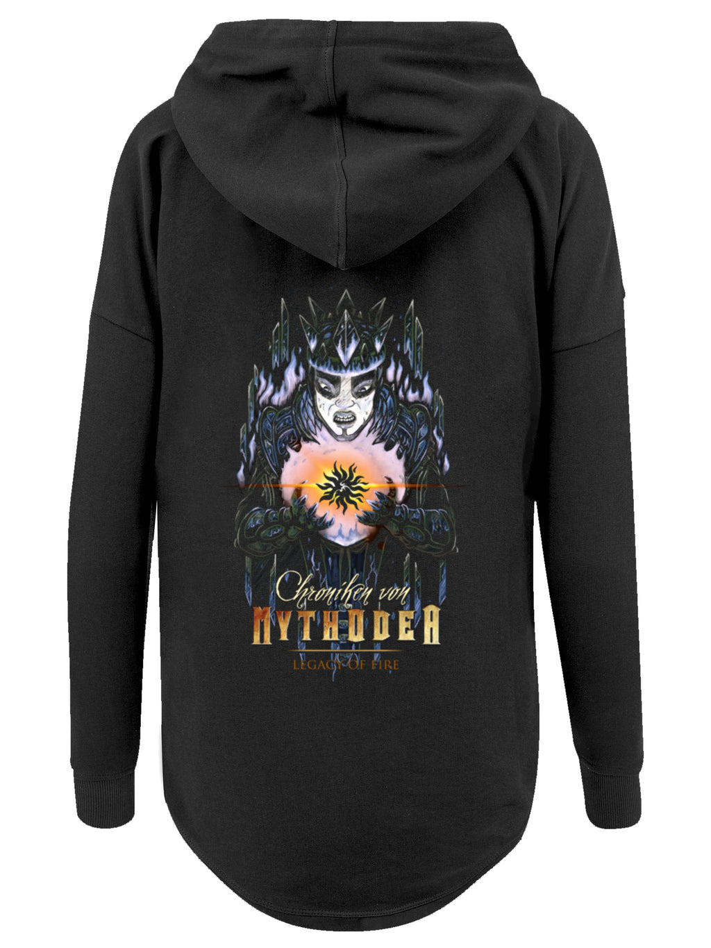 Chronichles von Mythodea 2025 stummelt und Logo und Burgschneider WHT mit Damen übergroß