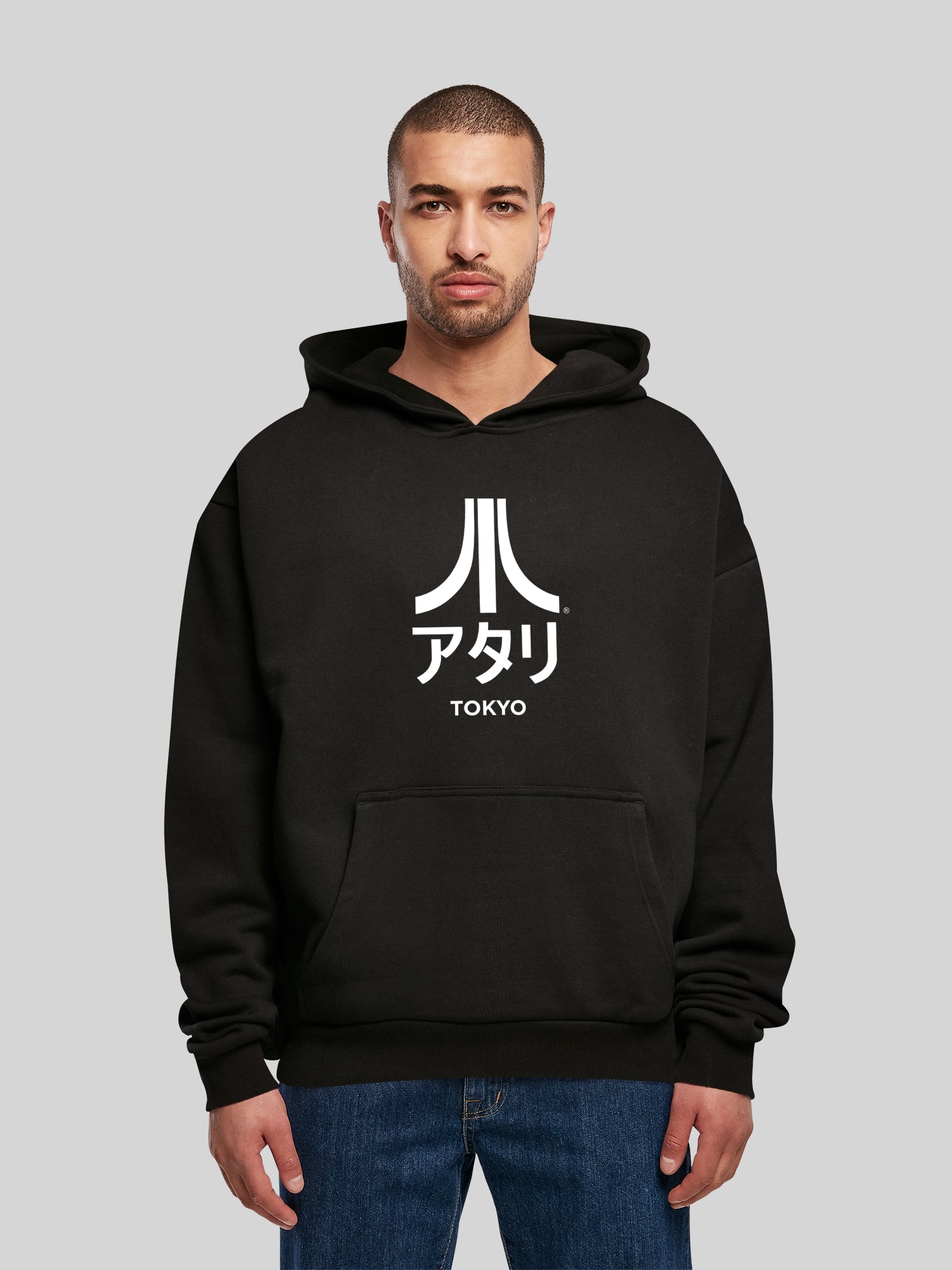 Atari Tokyo white Retro Arcade Games with Ultra Heavy Hoody