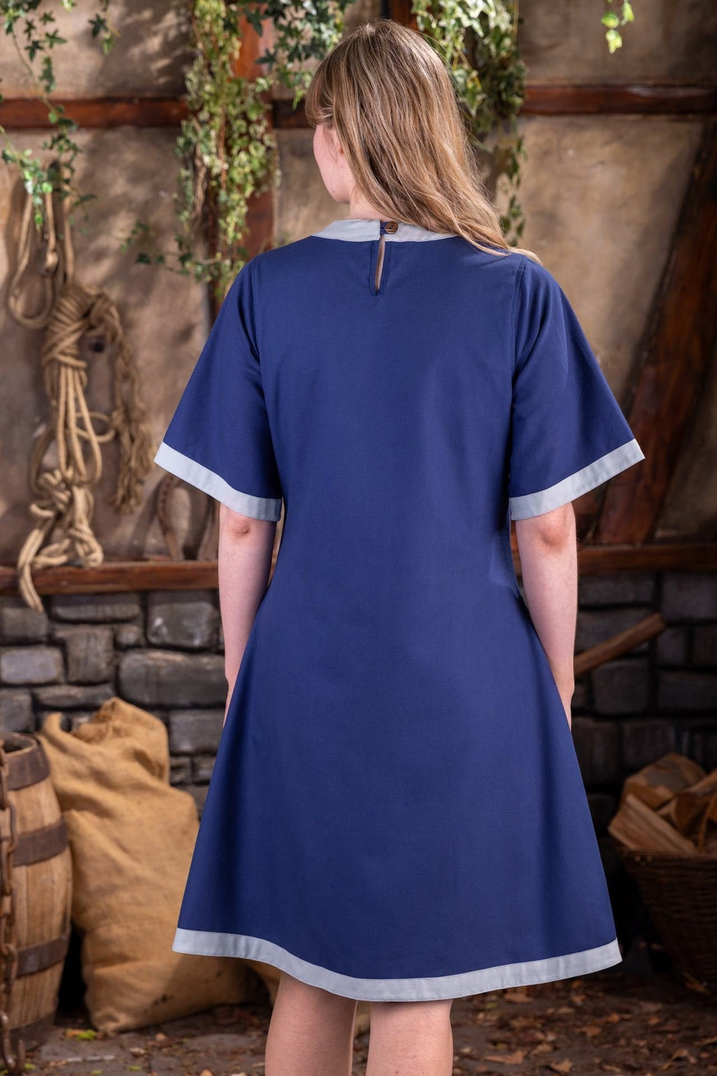 Dungeons & Dragons Female Cleric Dress Dark Blue/Ice Blue