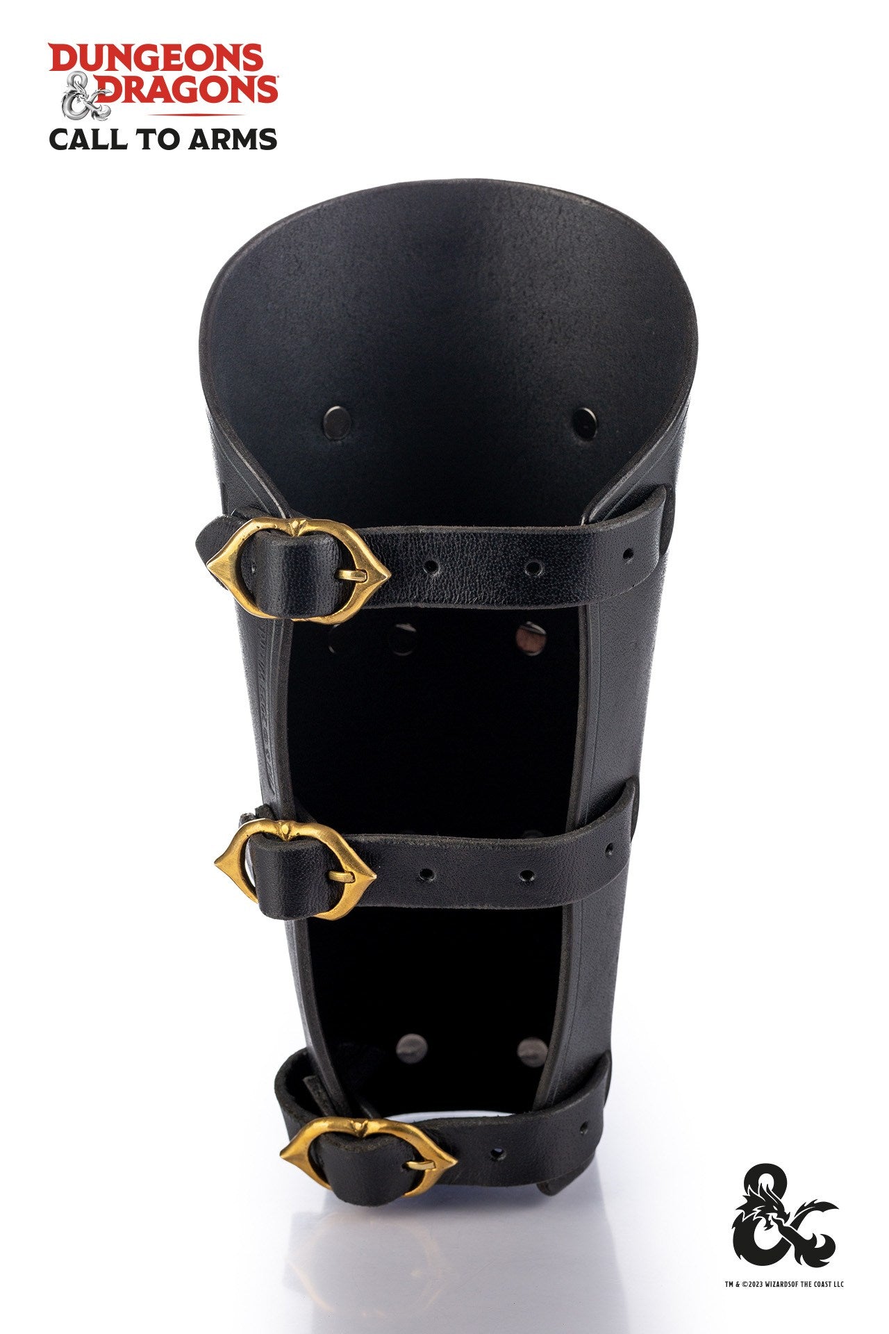 Dungeons & Dragons Luchador Brazaletes de Cuero Negro