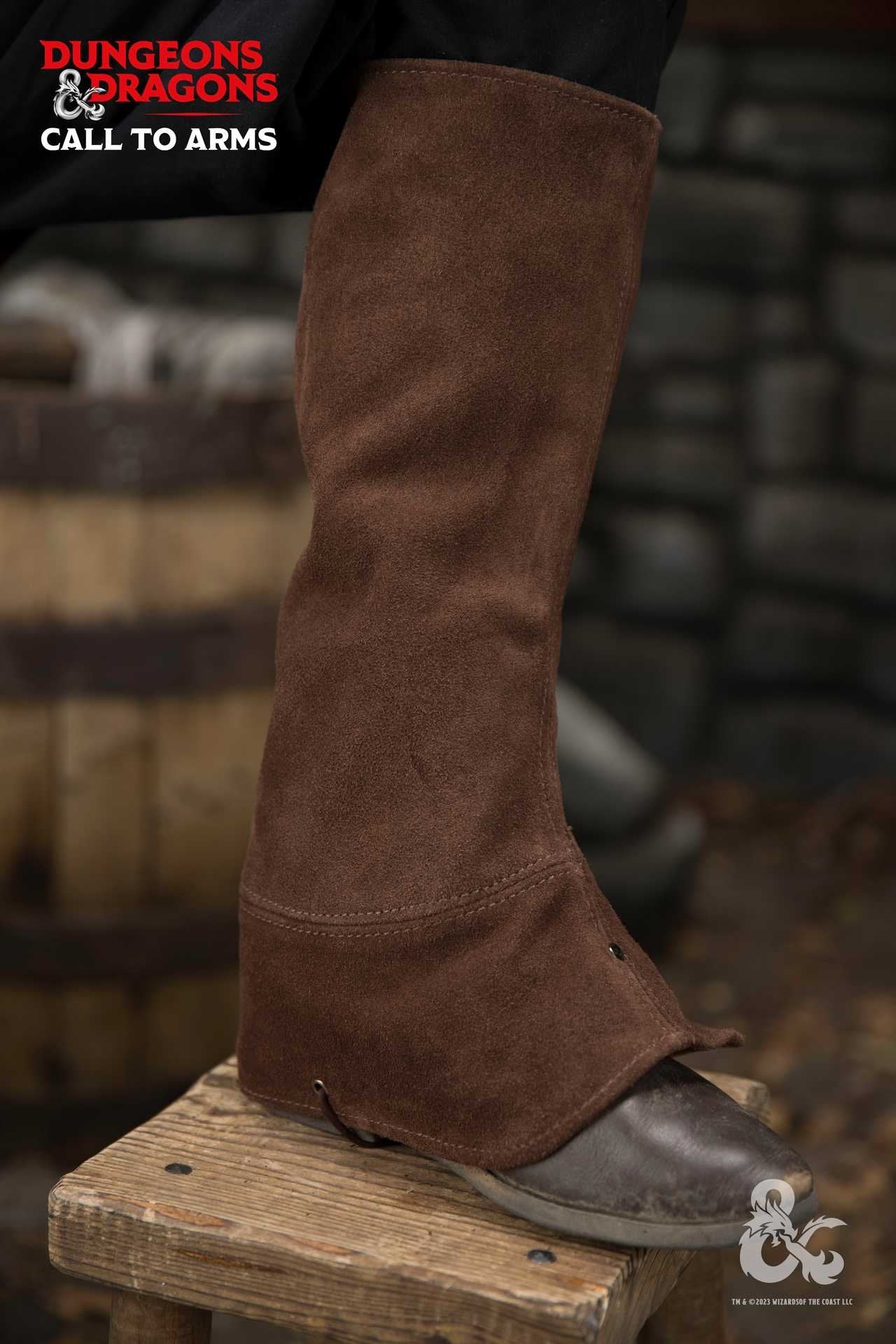 Dungeons & Dragons Leather Gaiters Type 1 Brown