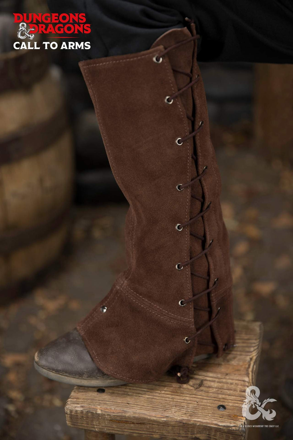 Dungeons & Dragons Leder-Gamaschen Typ 1 Braun