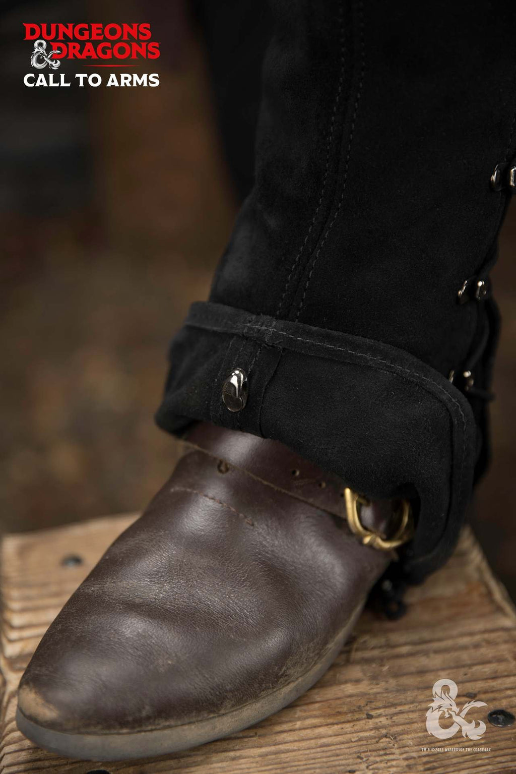 Dungeons & Dragons Leather Gaiters Type 2 Black