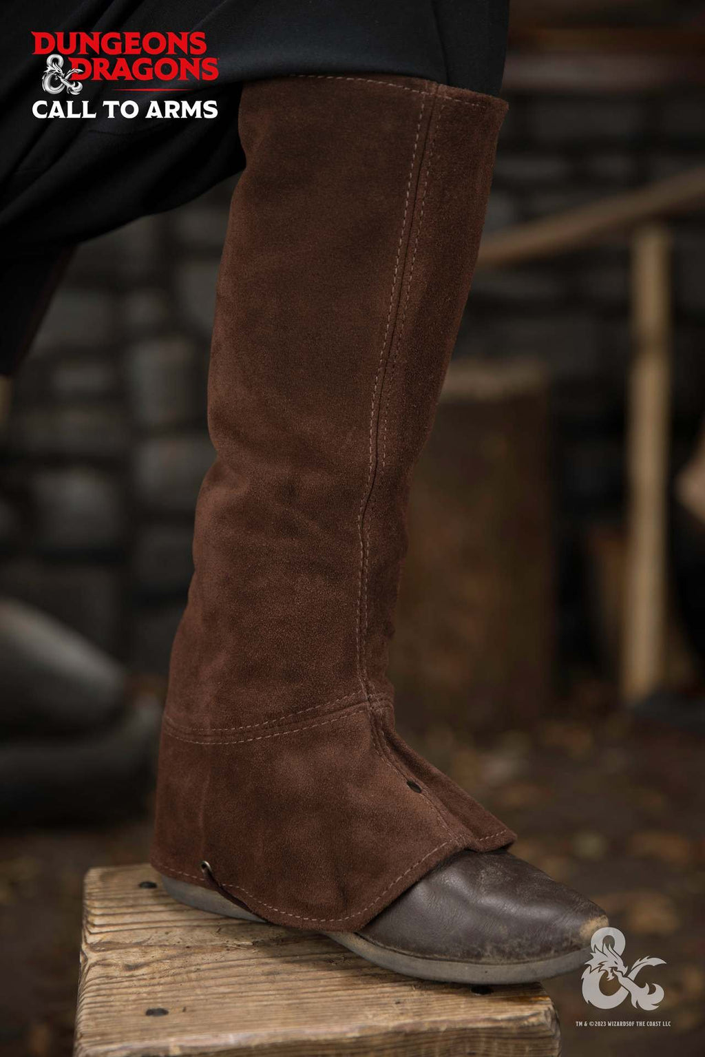 Dungeons & Dragons Leder-Gamaschen Typ 2 Braun