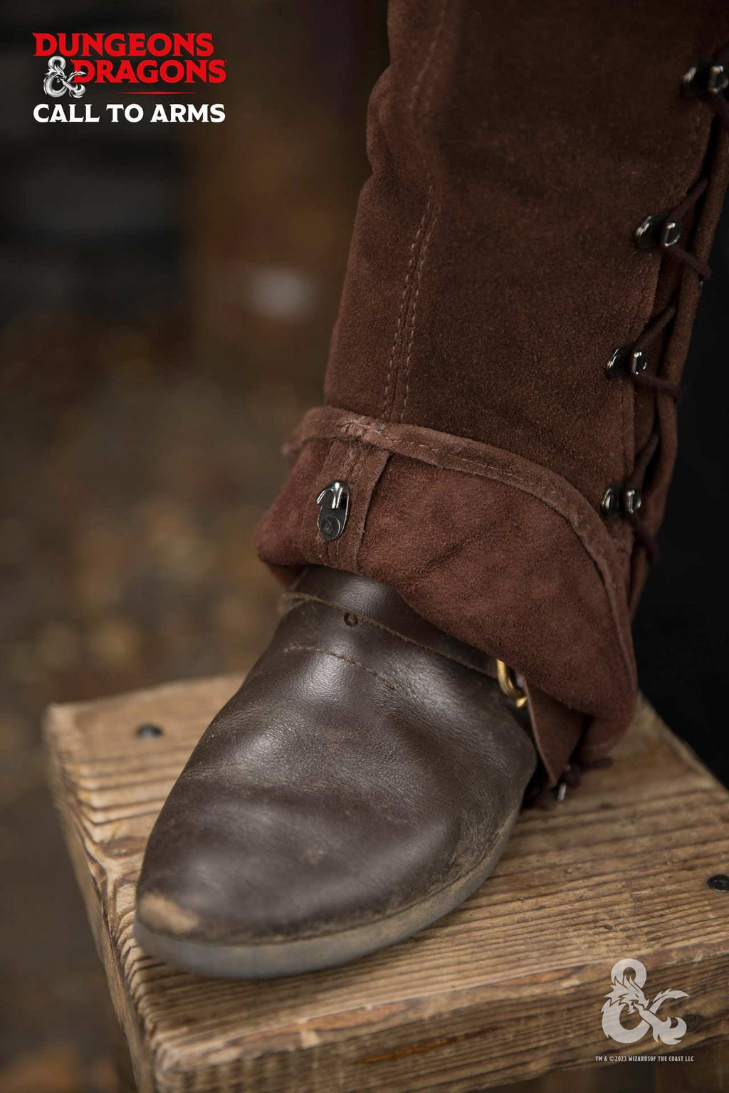 Dungeons & Dragons Leder-Gamaschen Typ 2 Braun