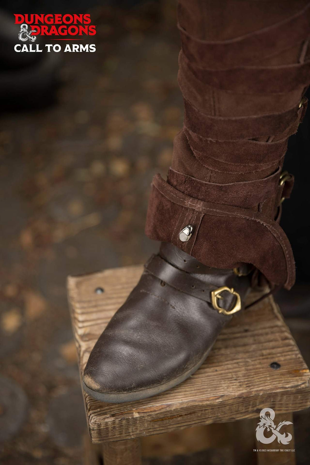 Dungeons & Dragons Leder-Gamaschen Typ 3 Braun