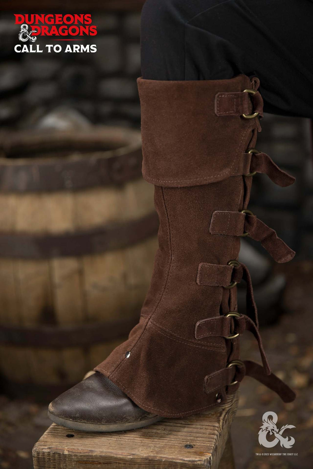Dungeons & Dragons Leder-Gamaschen Typ 4 Braun