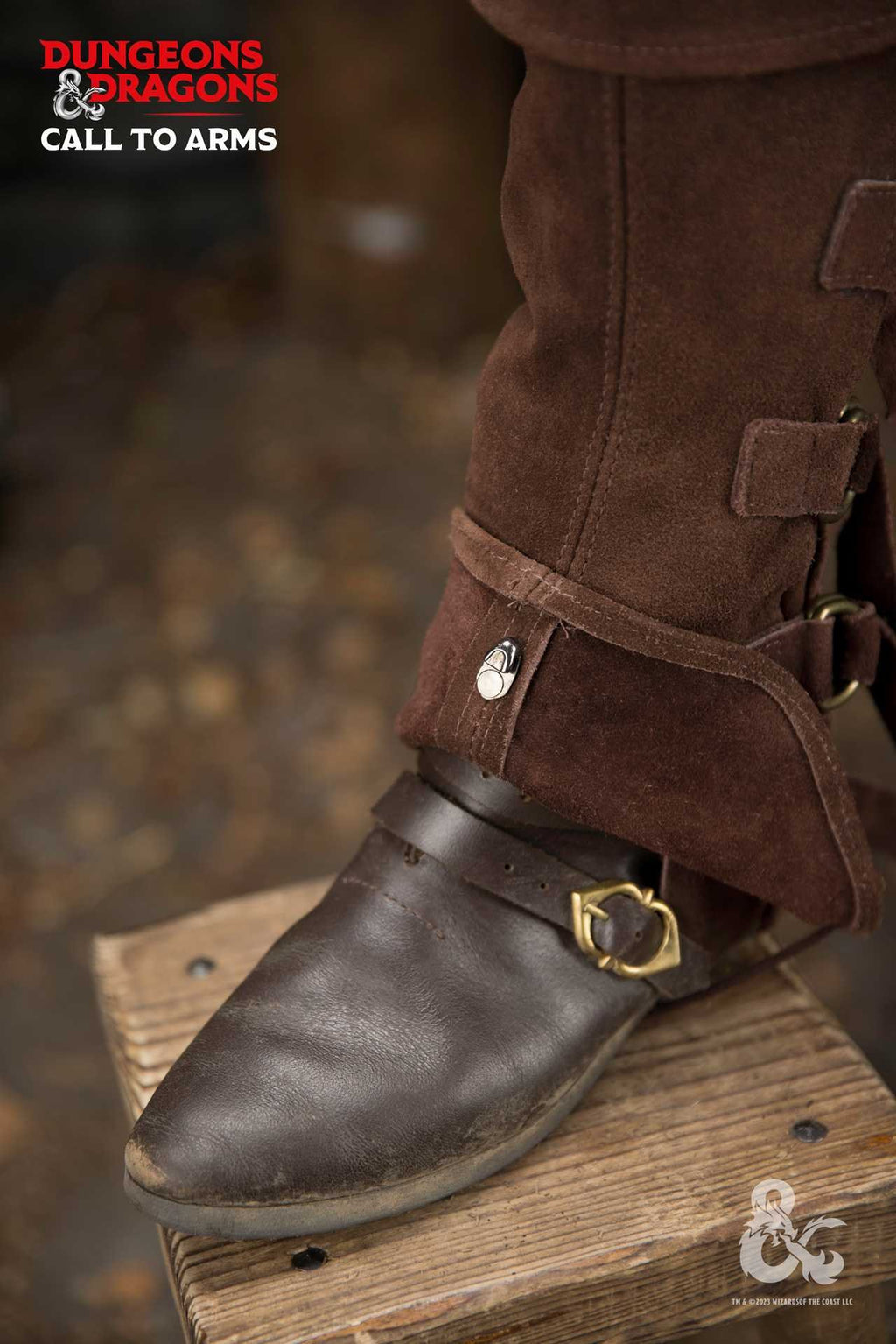 Dungeons & Dragons Leder-Gamaschen Typ 4 Braun