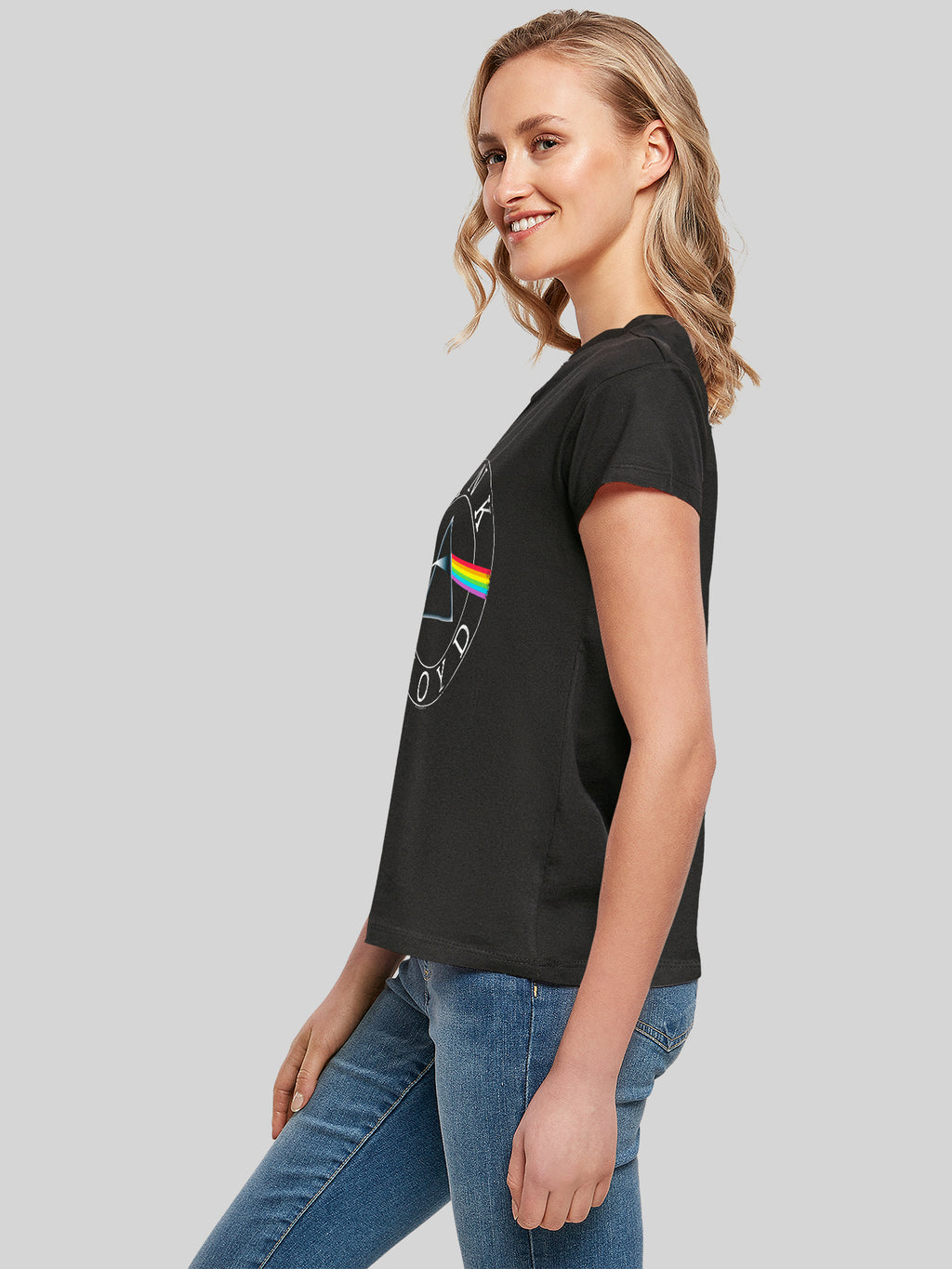 Pink Floyd Prism Circle Logo with Ladies Box Tee