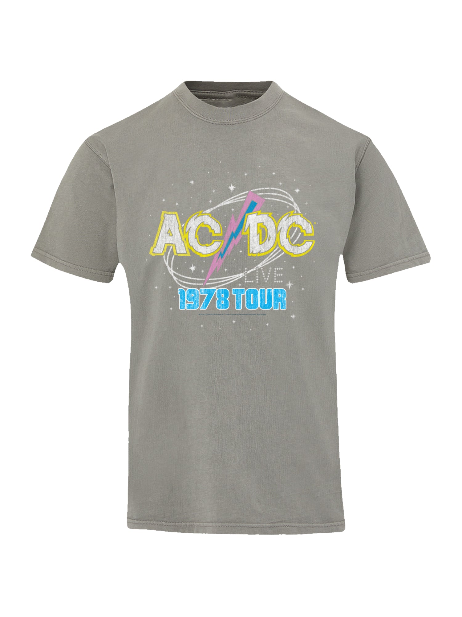 AC/DC 1981 Live Tour con camiseta de color costero