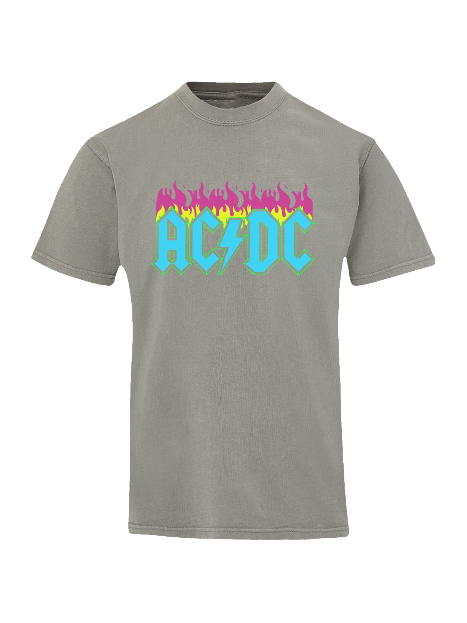 AC/DC Neon Flames with Coastal Color Tee