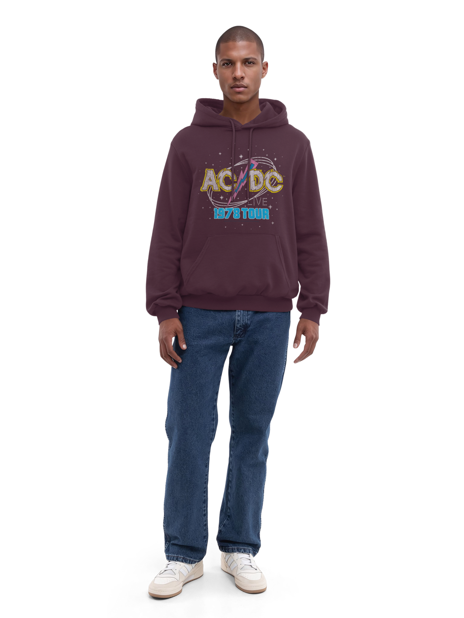 ACDC 1981 Visite en direct avec True Blanks | Hoodie régulier pour hommes