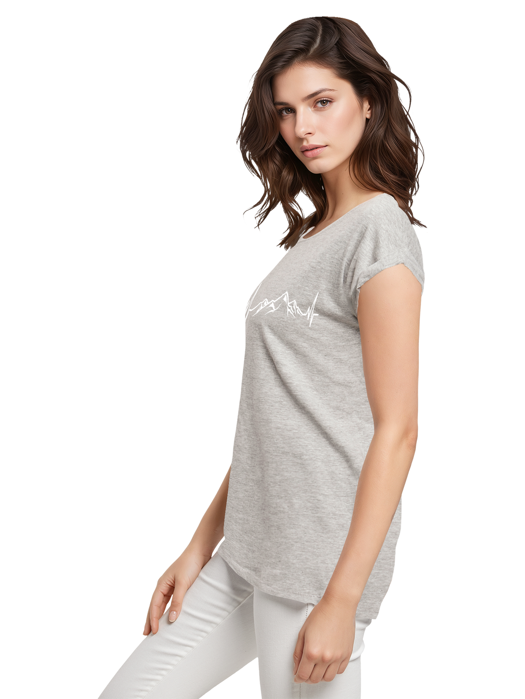 Berg Herzschlag Damen T-Shirt