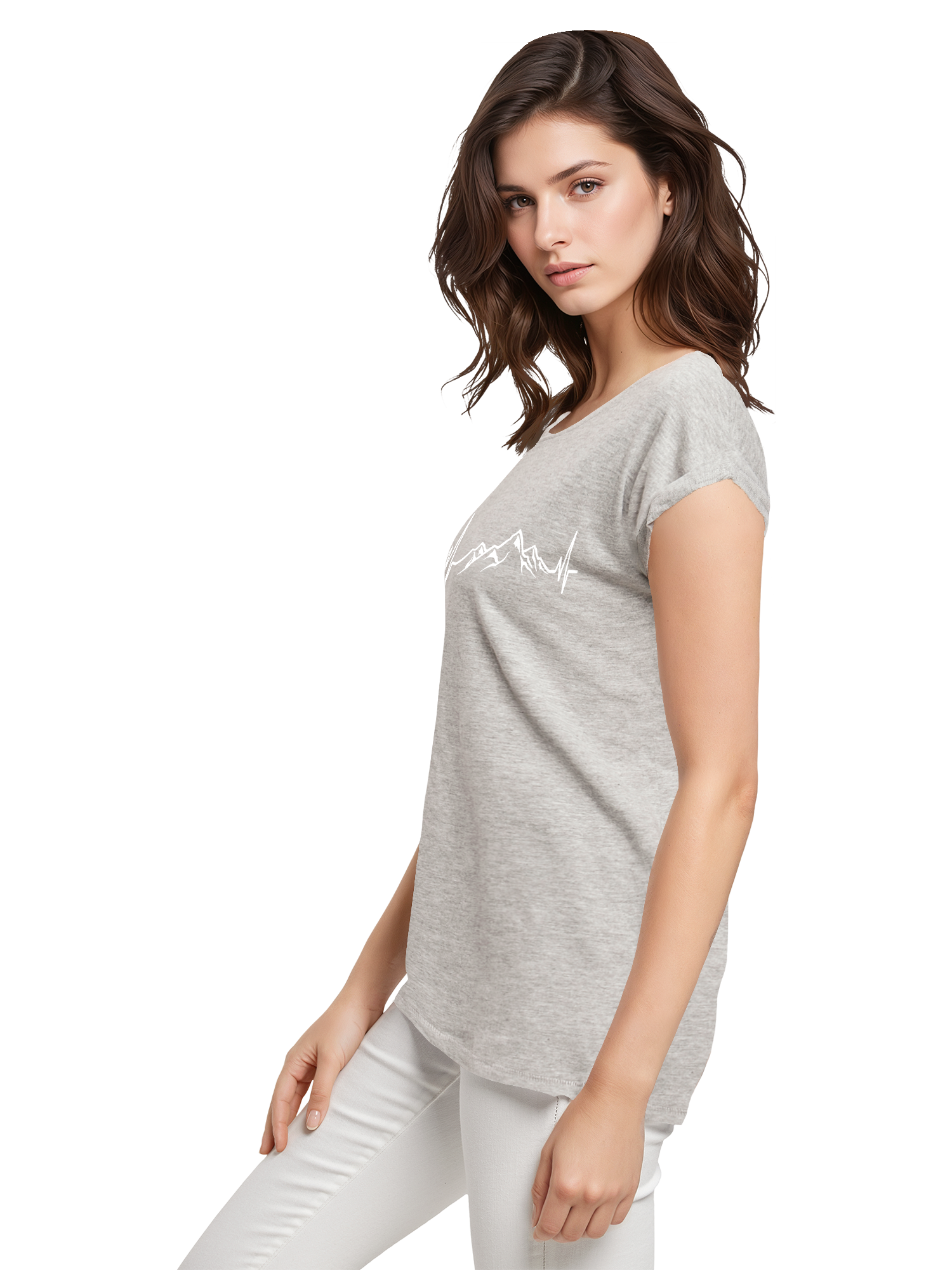 Berg Herzschlag Damen T-Shirt