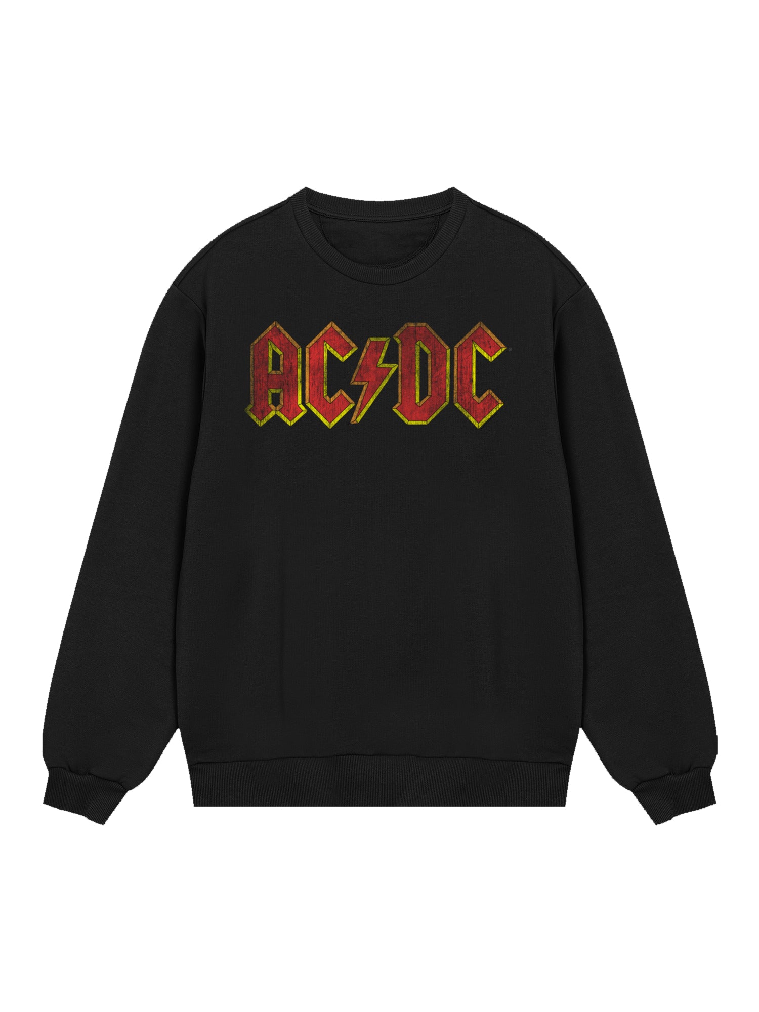 AC / DC Logo rouge en détresse Sweat-shirt organique masculin