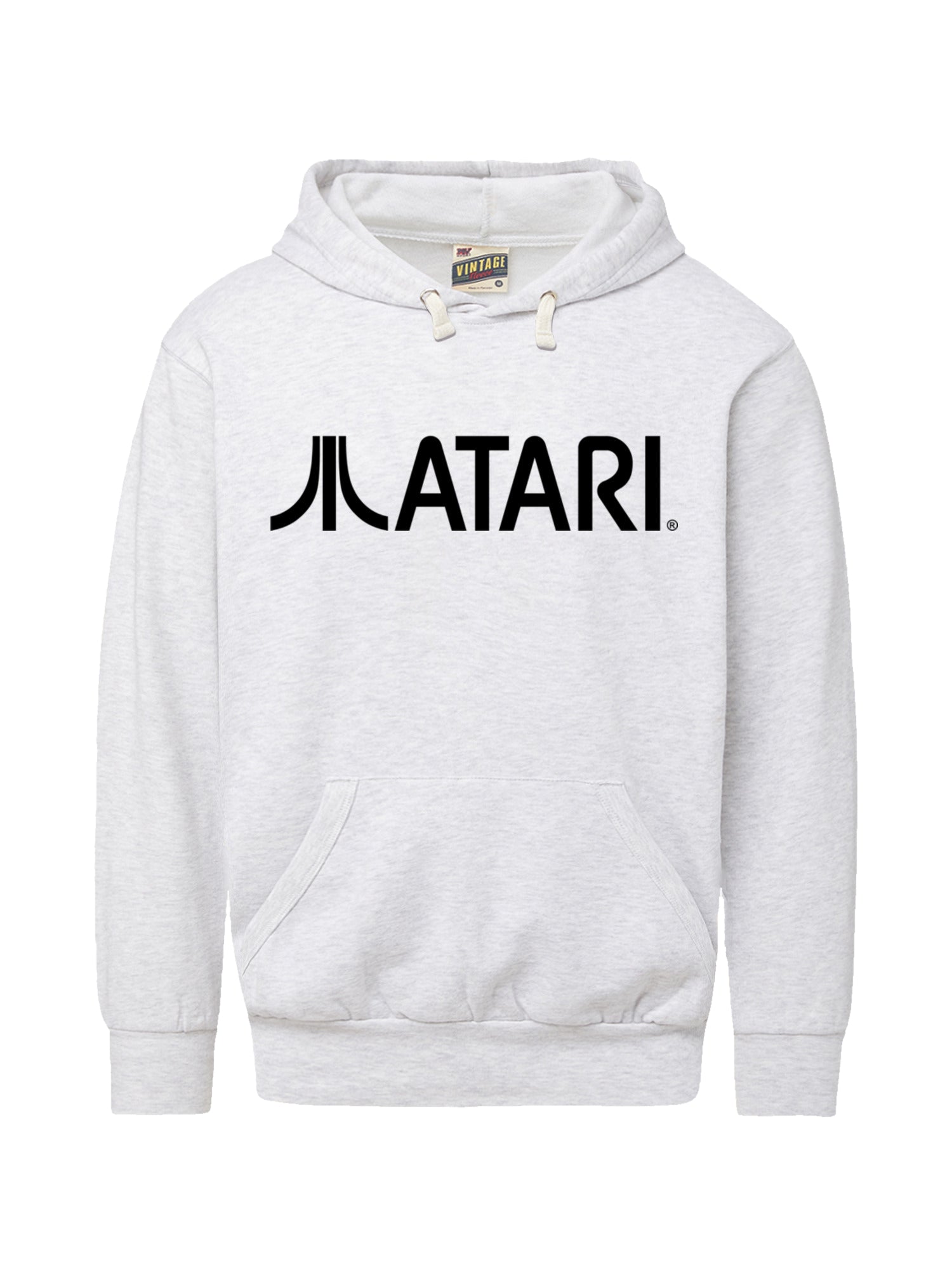 Atari Games Logo Black Retro Gaming Horizontal mit Vintage Fleece Hood