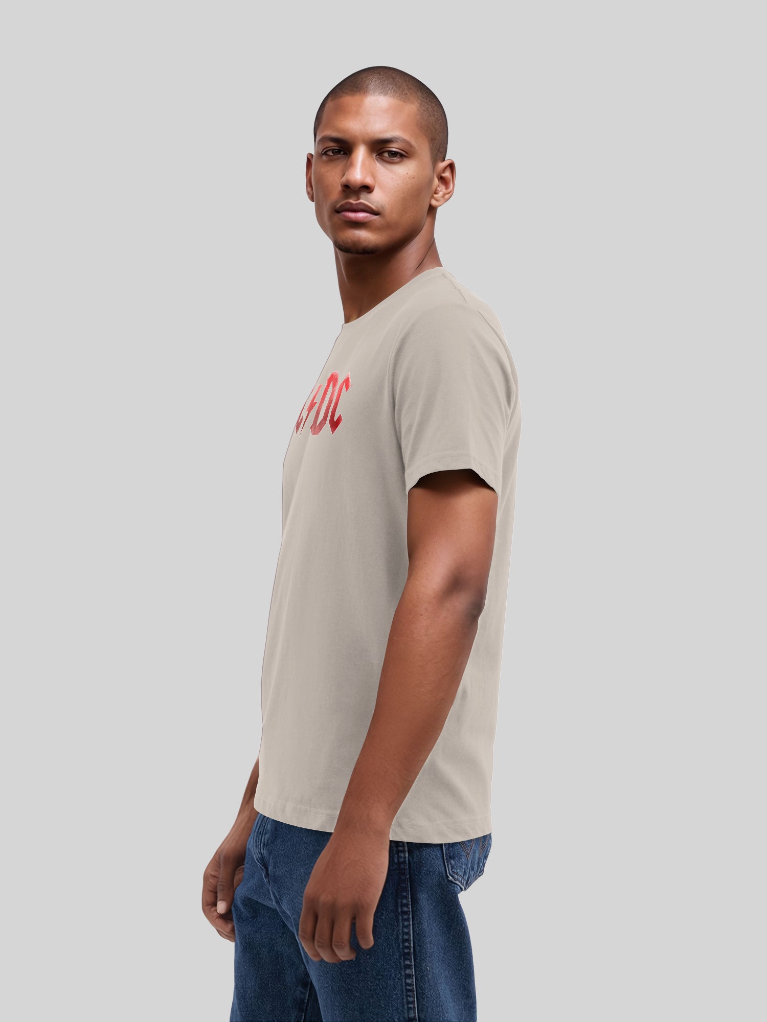 ACDC Red Ice Logo with True Blanks | Mens Regular Tee