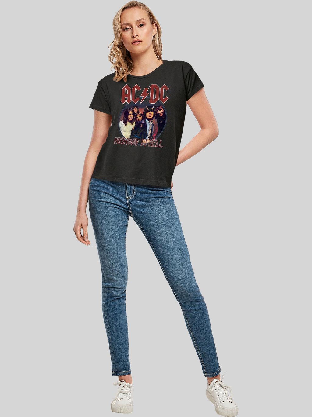 AC / DC Highway to Hell Circle Ladies Box T-shirt