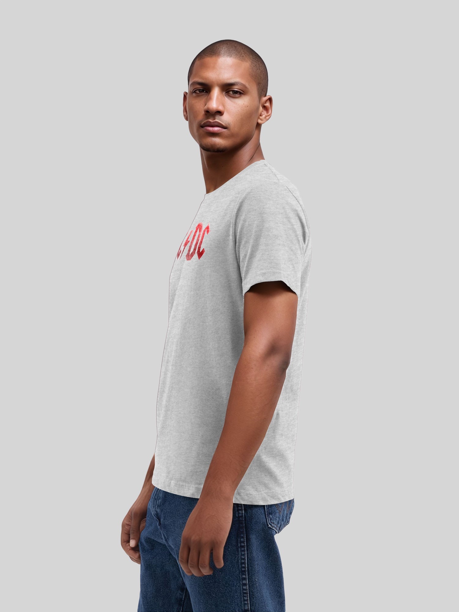 ACDC Red Ice Logo with True Blanks | Mens Regular Tee