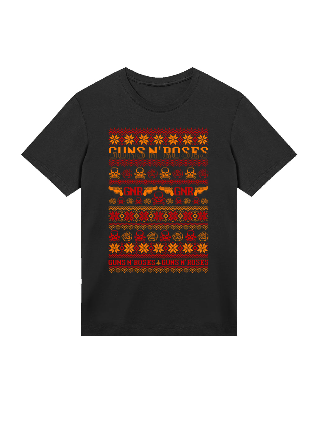 Guns And Roses Christmas with True Blanks | Mens Regular Tee