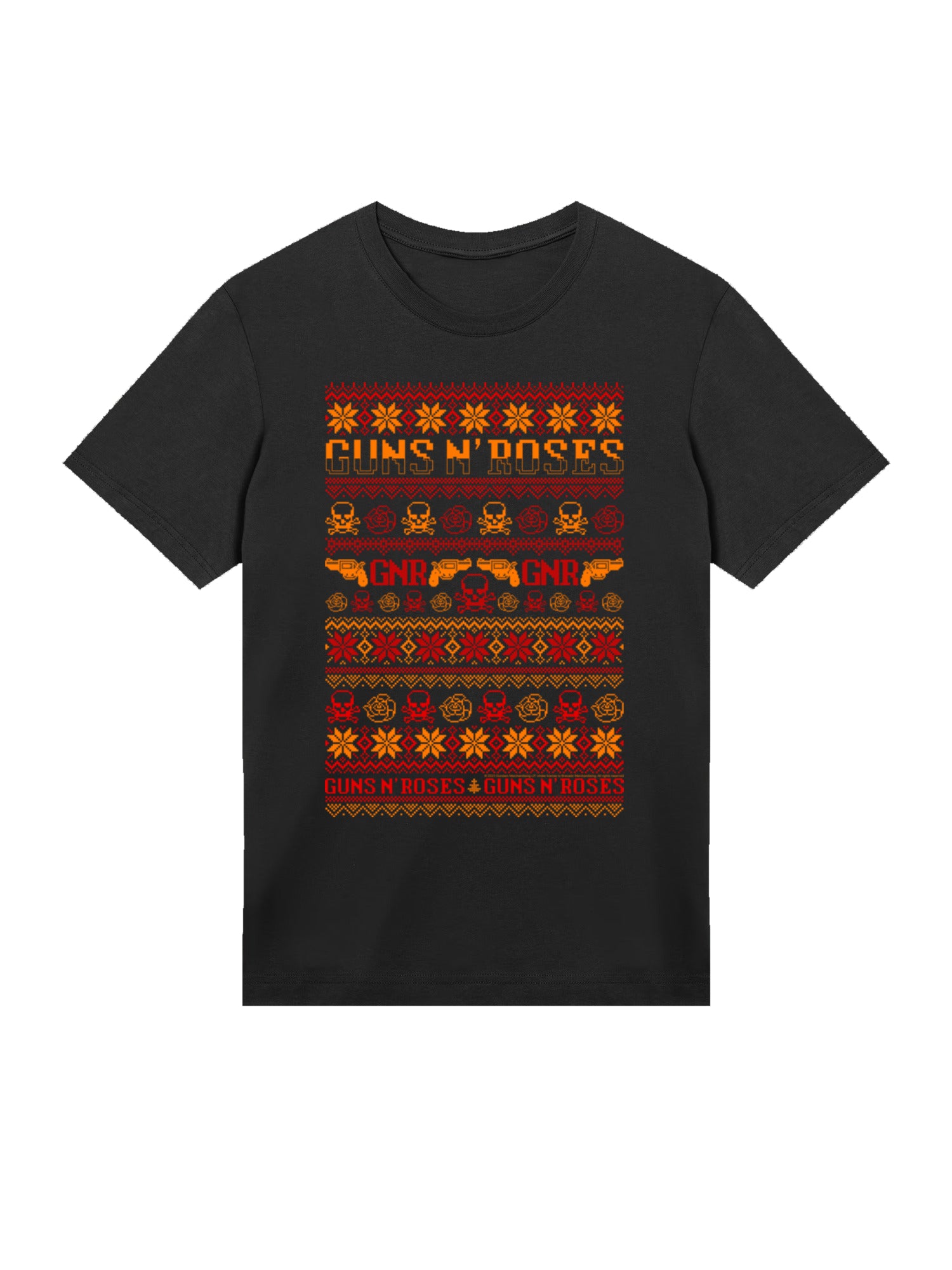 Guns And Roses Christmas with True Blanks | Mens Regular Tee