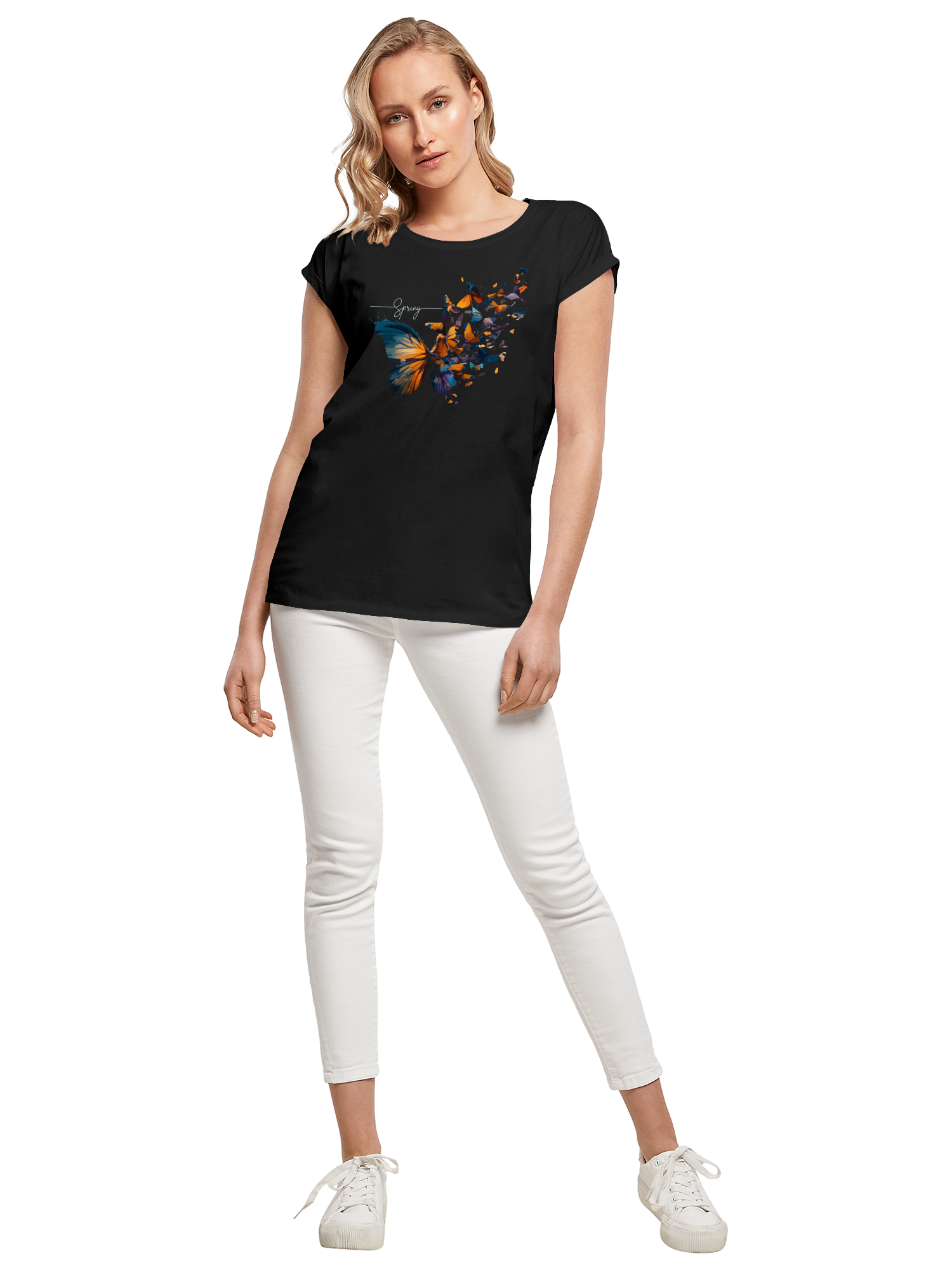 Butterfly of butterflies Ladies Extended Shoulder T-Shirt