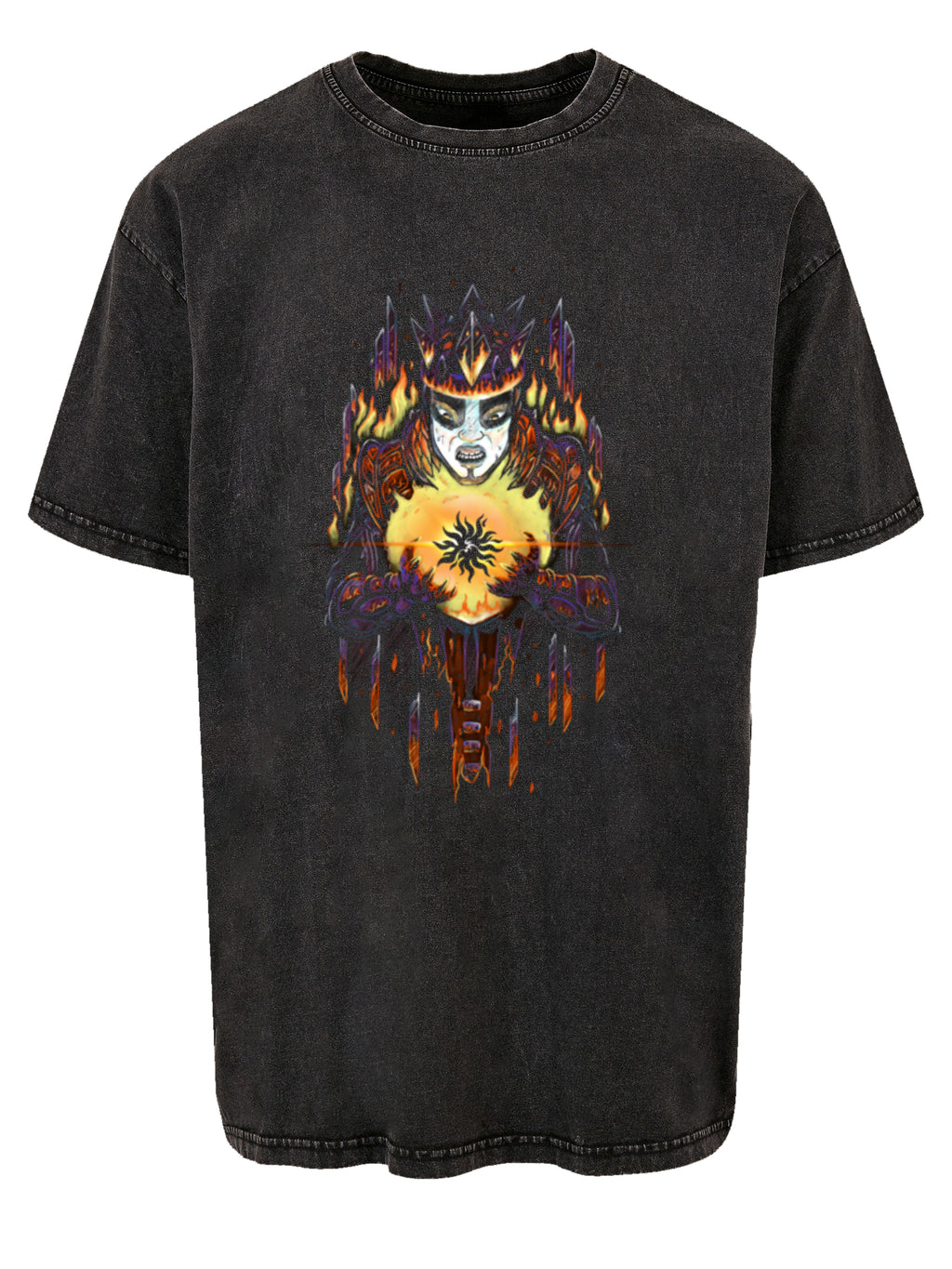 Crónicas de Mythodea 2025 Lagacy of Fire Color y Burgschneider Wht con ácido camada de gran tamaño pesada lavada