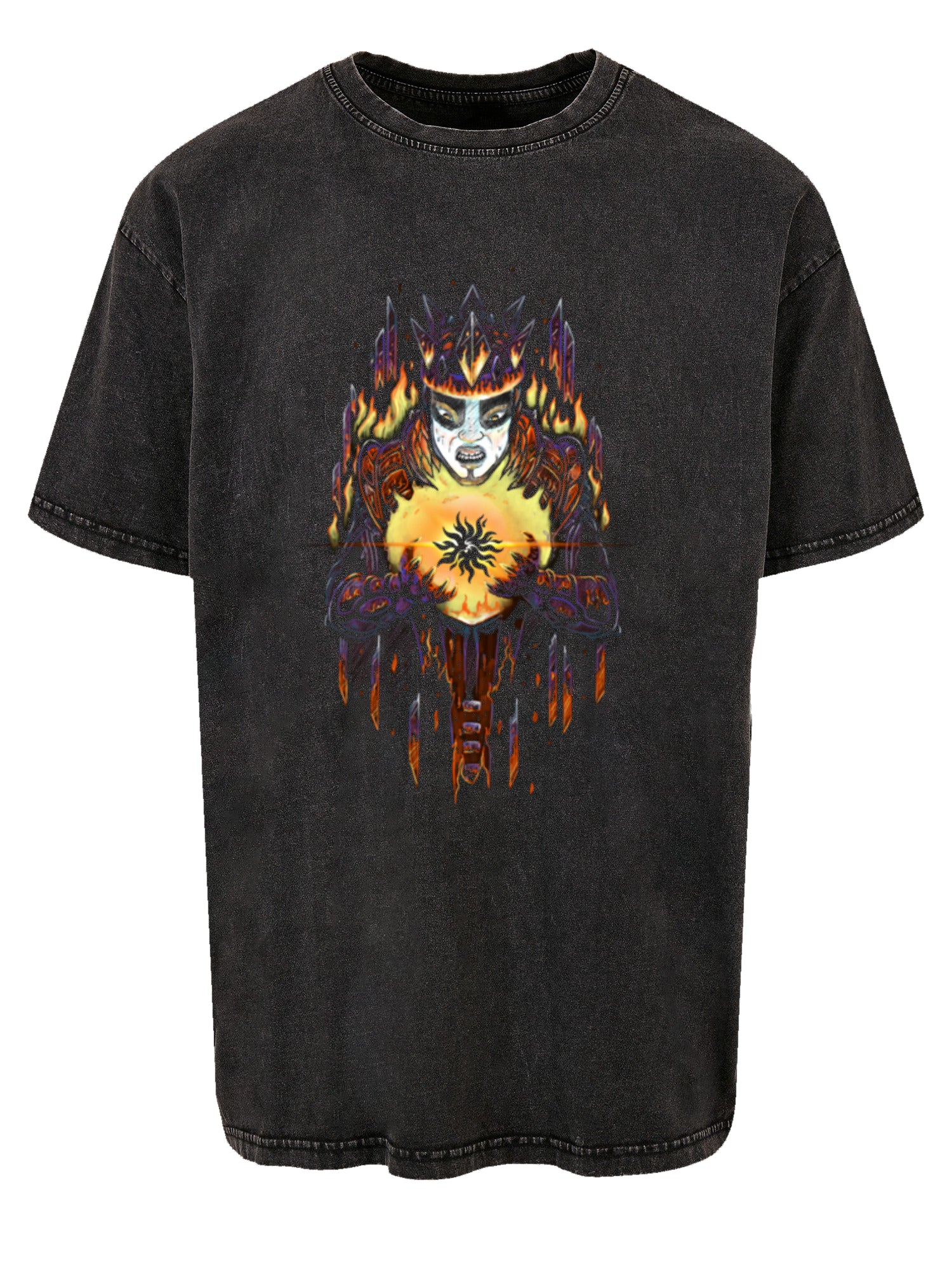 Crónicas de Mythodea 2025 Lagacy of Fire Color y Burgschneider Wht con ácido camada de gran tamaño pesada lavada