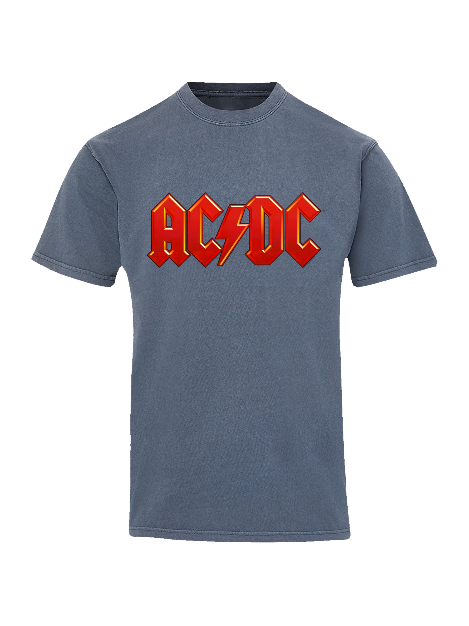 ACDC Logotipo de rojo oscuro AOP con camiseta de color costero