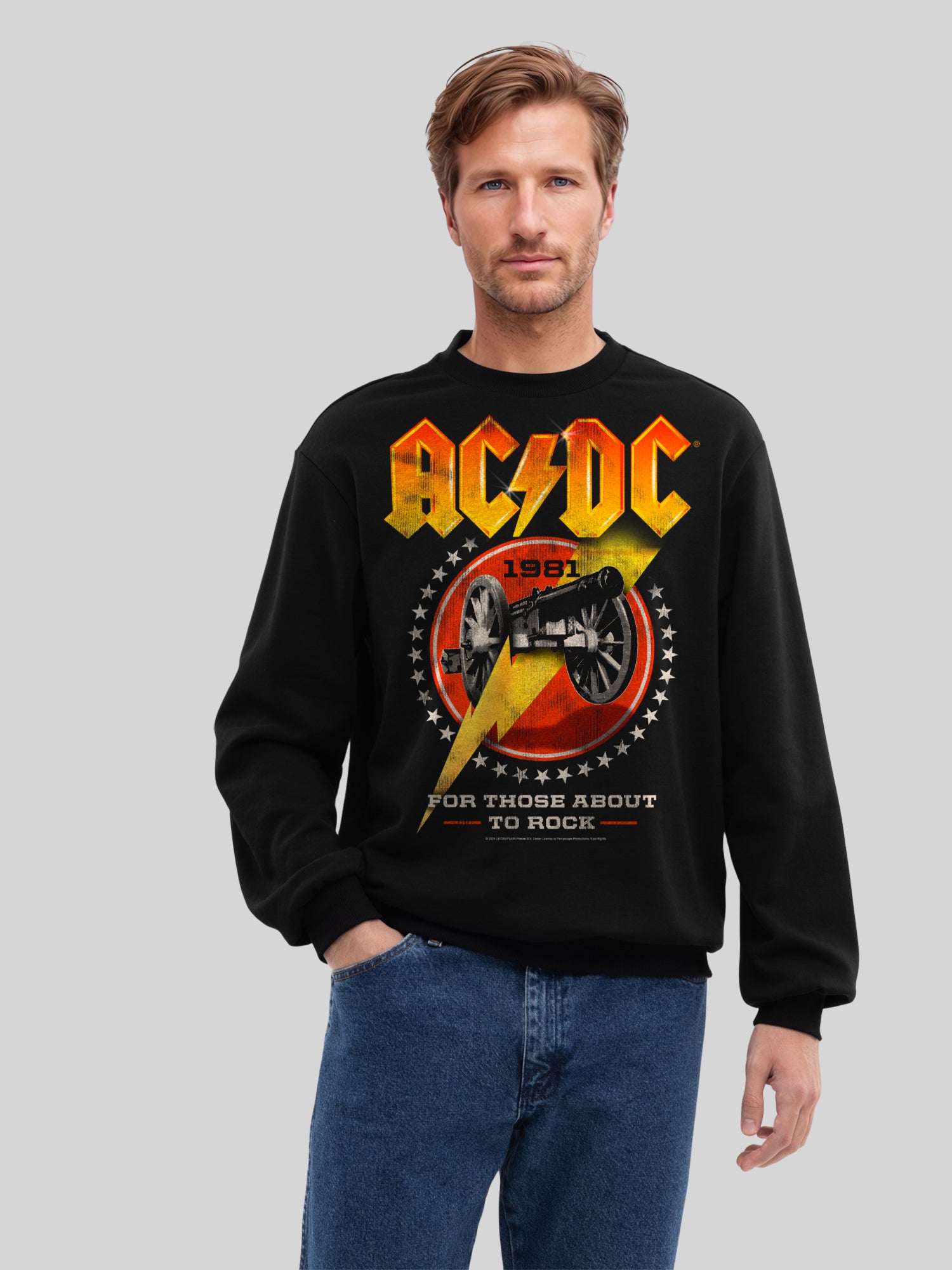 AC / DC pour ceux qui sont sur le point de basculer 1981 Sweat-shirt biologique pour hommes