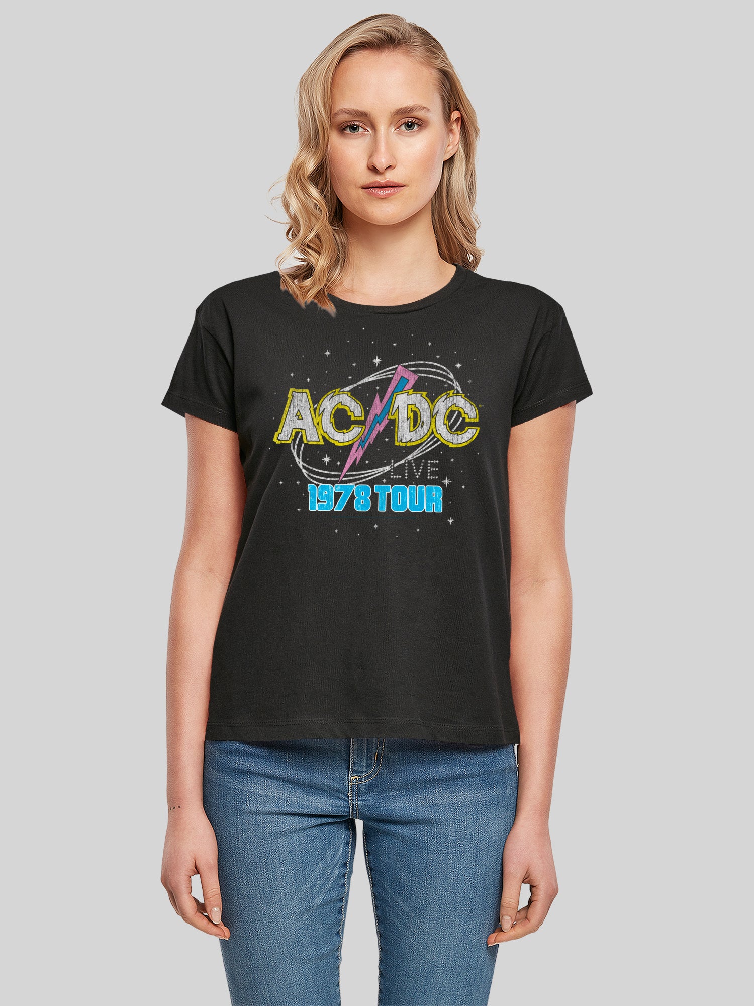 ACDC 1981 Visite en direct avec t-shirt pour dames