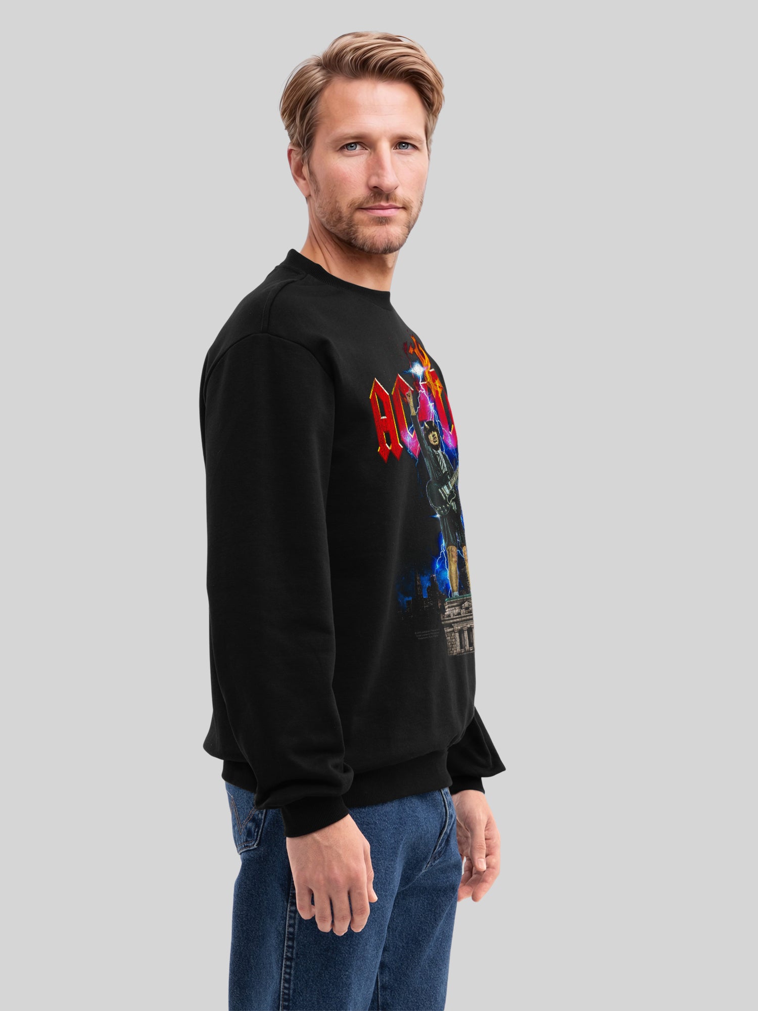 AC/DC Angus NYC Lightning Men's Organic Sweatshirt