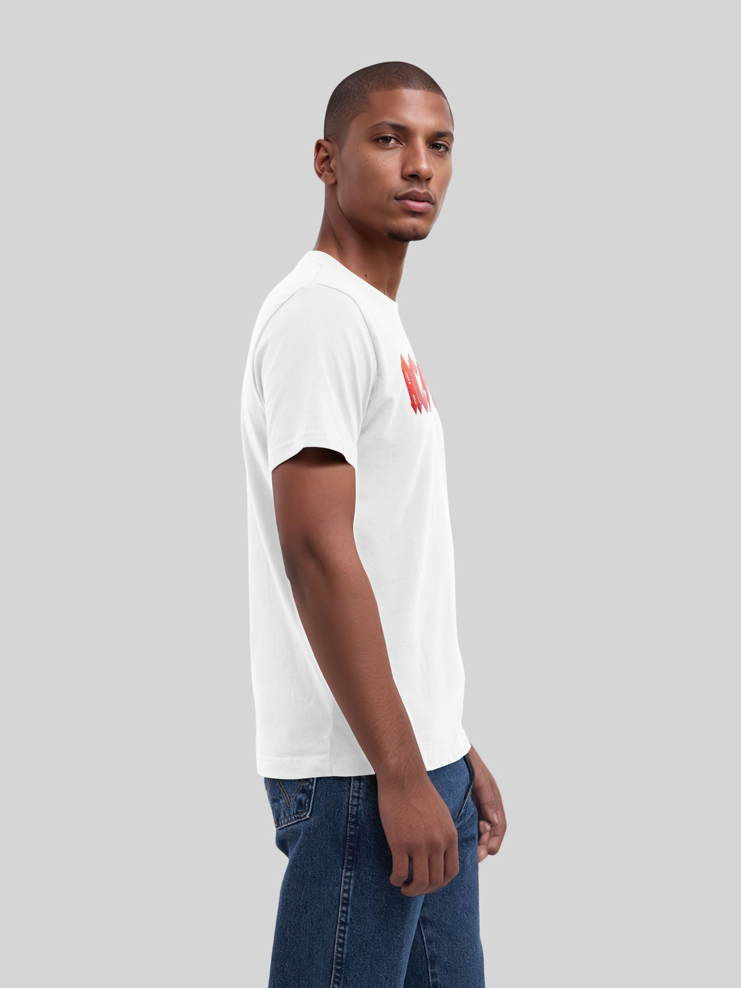 ACDC Dunkelrotes Logo Herren T-Shirt