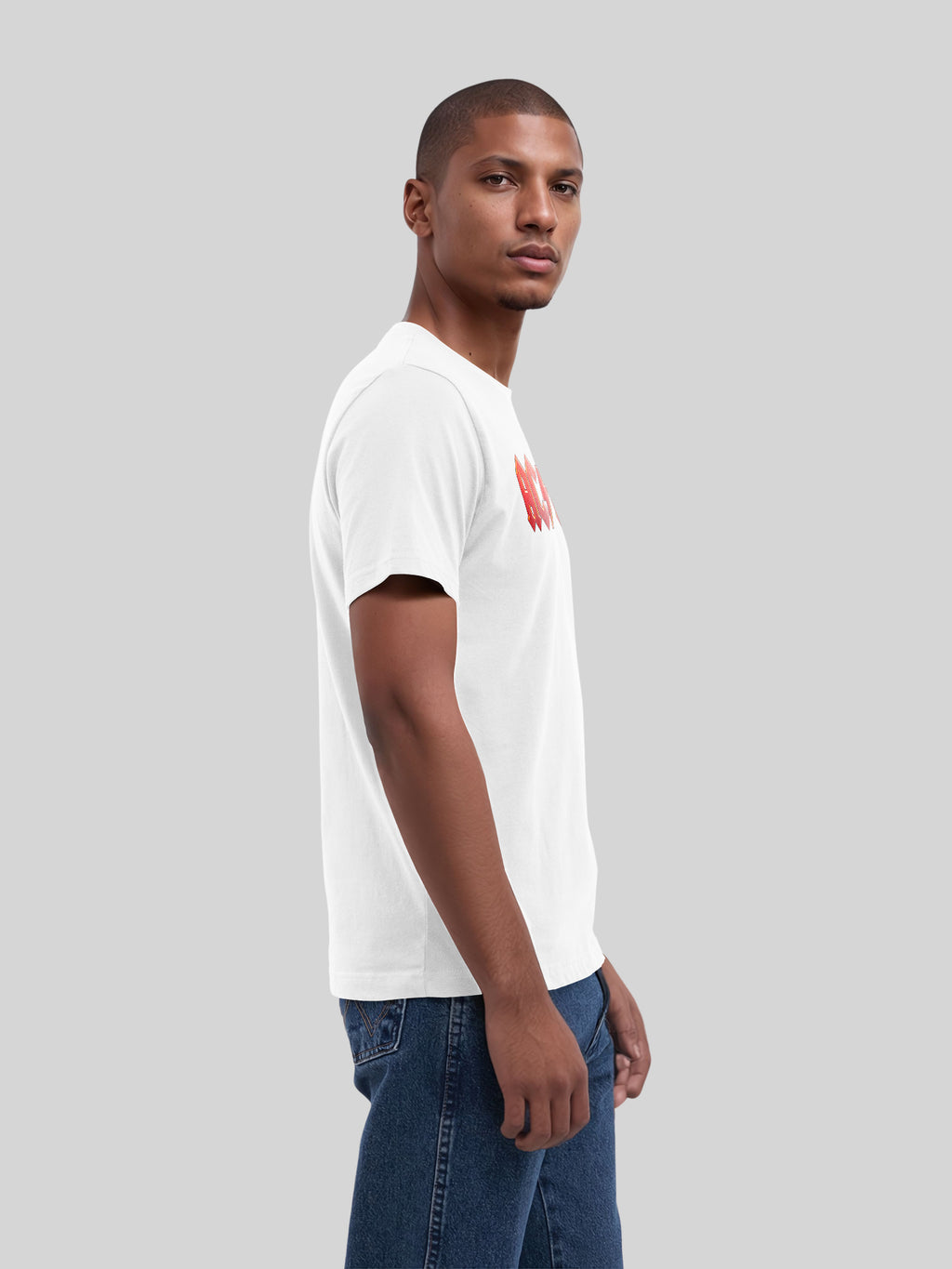 ACDC Dark Red Logo with True Blanks | Mens Regular Tee