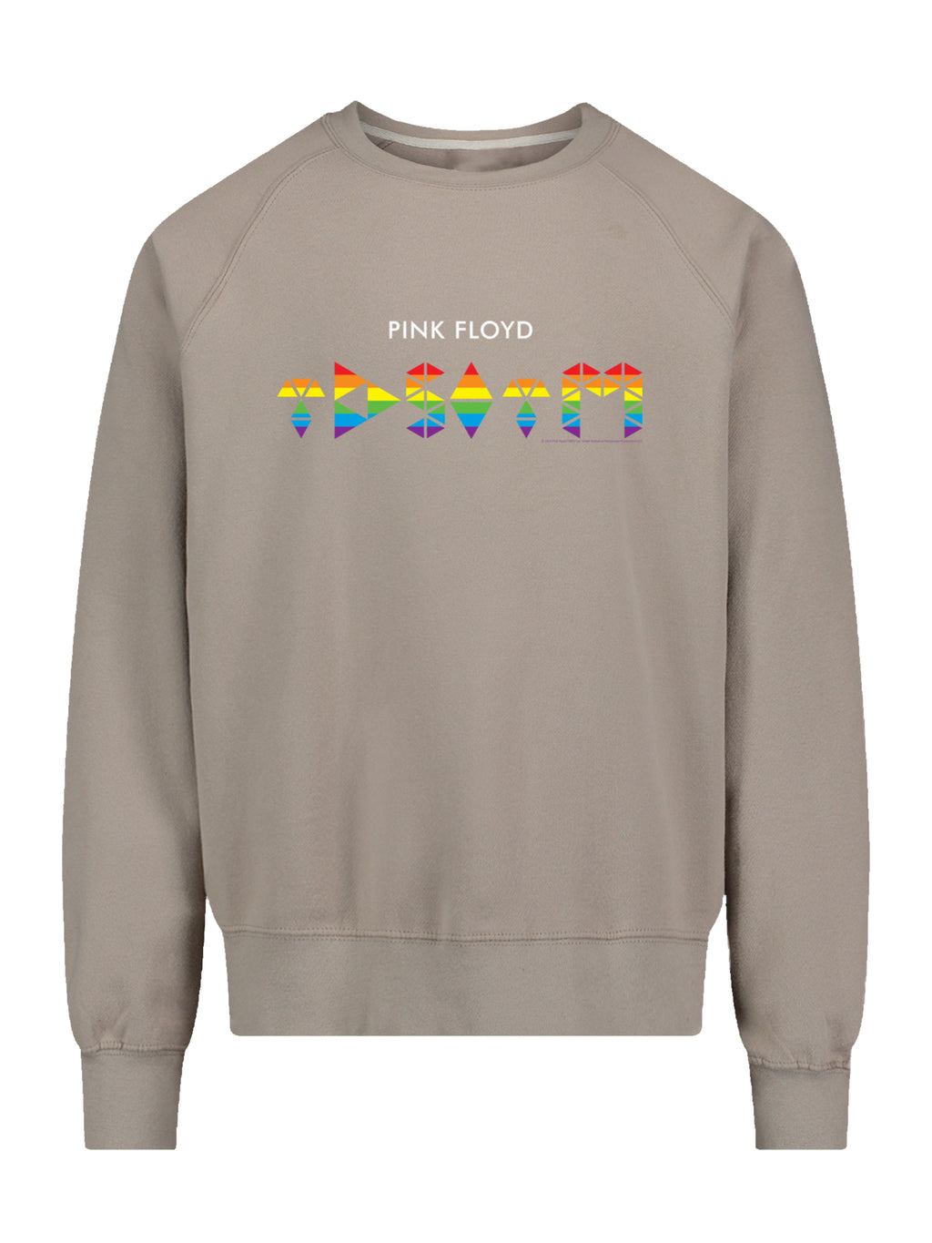 Pink Floyd TDSOTM Rainbow with Vintage Fleece Raglan Crew