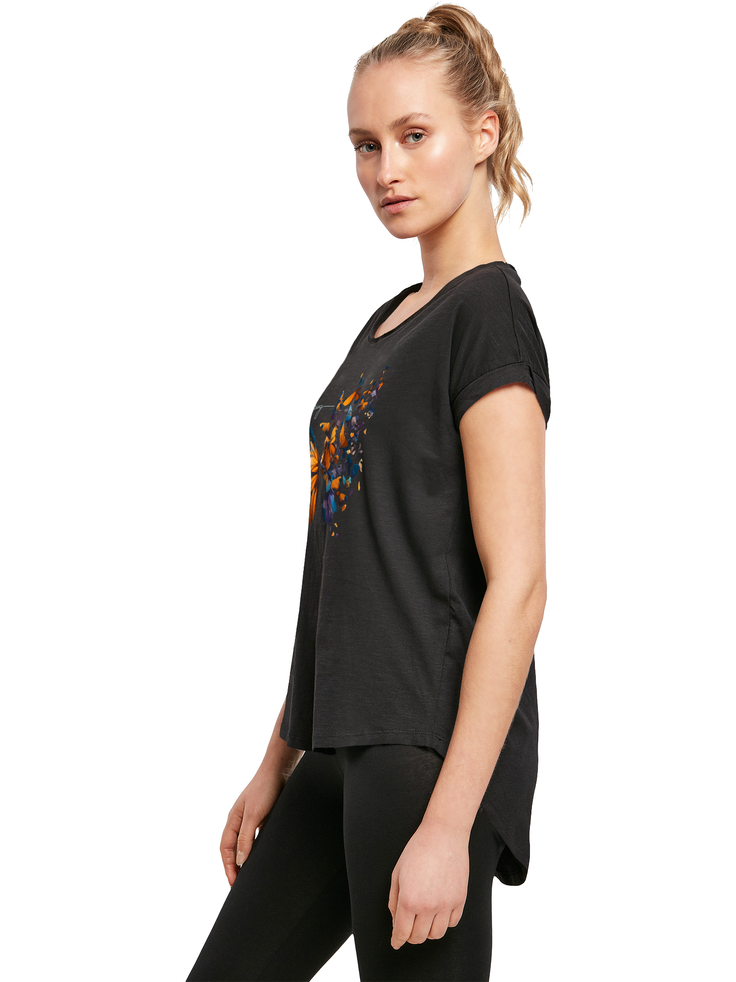 Schmetterling der Schmetterlinge Damen Long T-Shirt