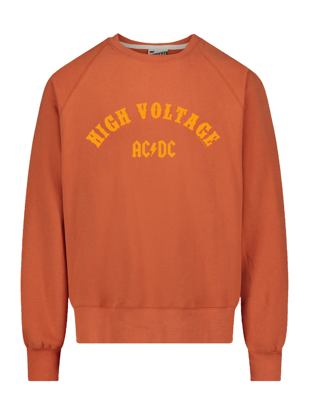 ACDC High Voltage Collegiate with Vintage Fleece Raglan Crew