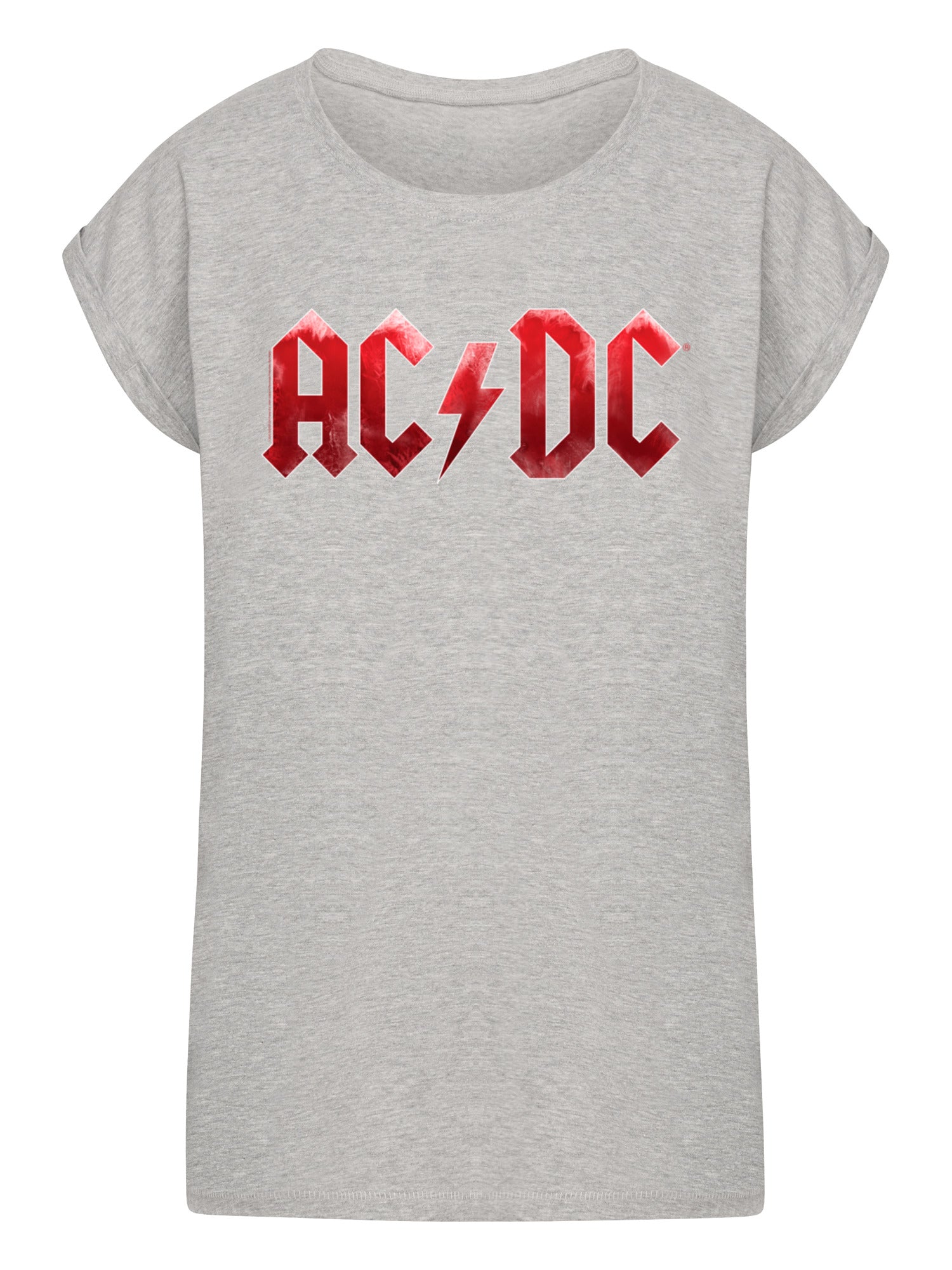 TEE ACDC RED ICE LOGO Damas de hombro extendido