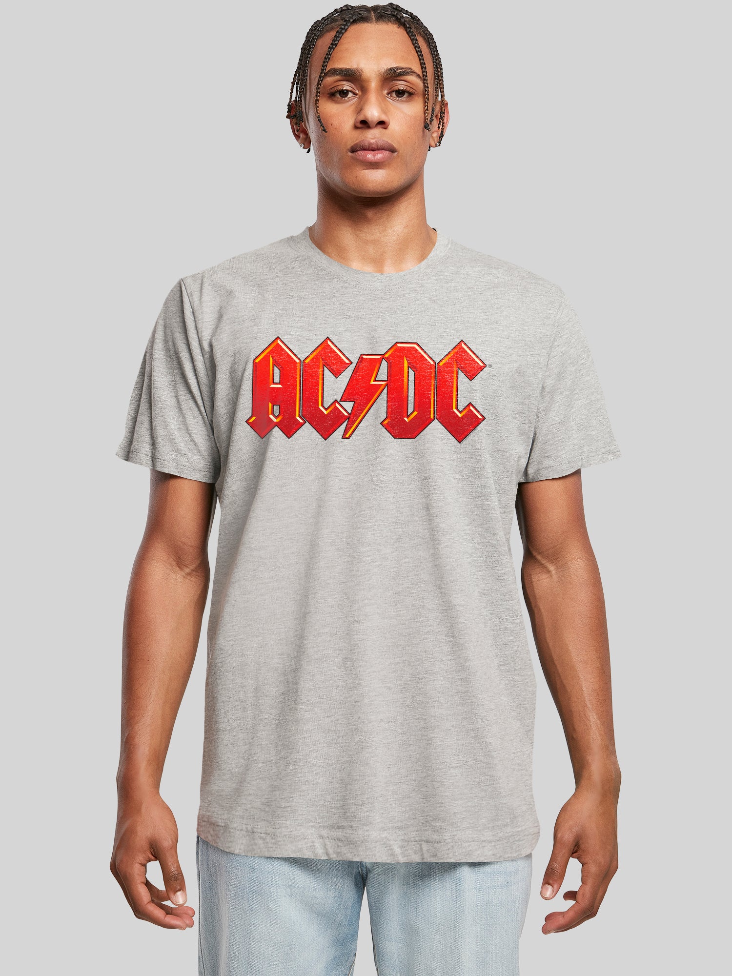 Dunkelrotes ACDC-Logo-T-Shirt
