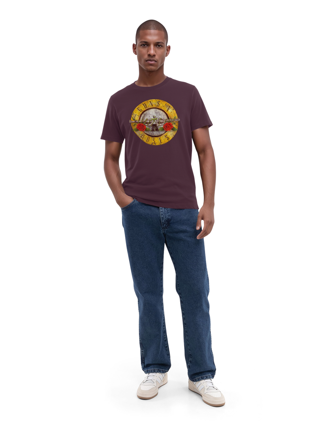 Guns 'n' Roses Vintage Bullet Logo with True Blanks | Mens Regular