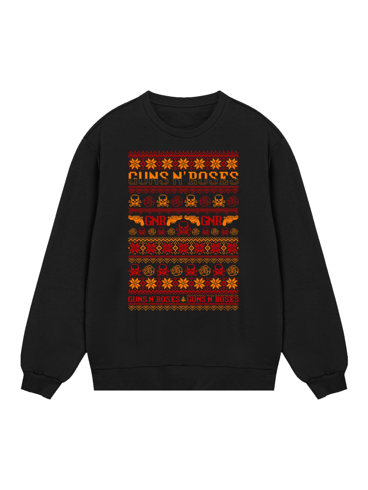 Guns And Roses Christmas with True Blanks | Mens Regular Sweater