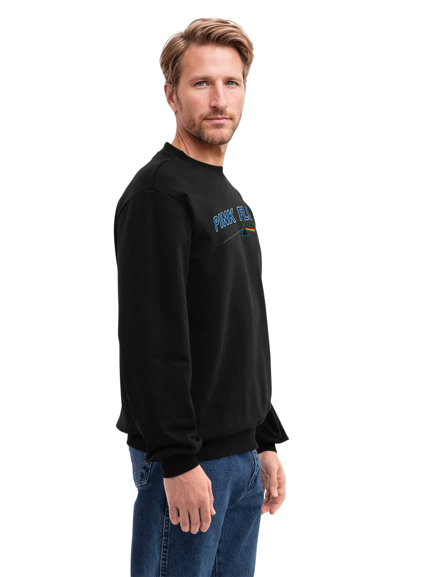 Pink Floyd College Prism avec de vraies blancs | Pull régulier pour hommes