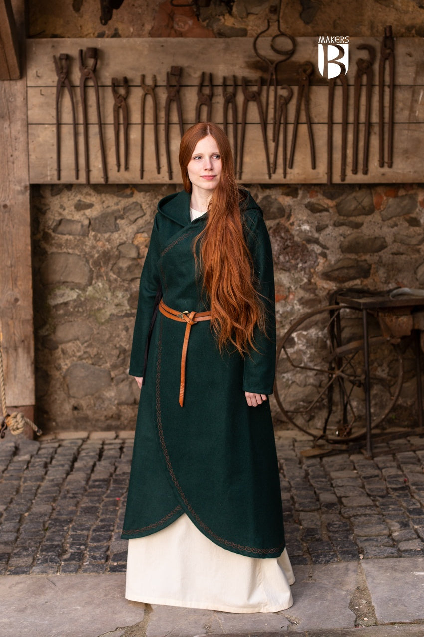 Burgschneider - Cloak Enya Green, XXS/XS, Adult, Unisex (Adventurer, ren fair, cosplay) Burgschneider - Cloak Enya Green, XXS/XS, Adult, Unisex (Adventurer, ren fair, cosplay)