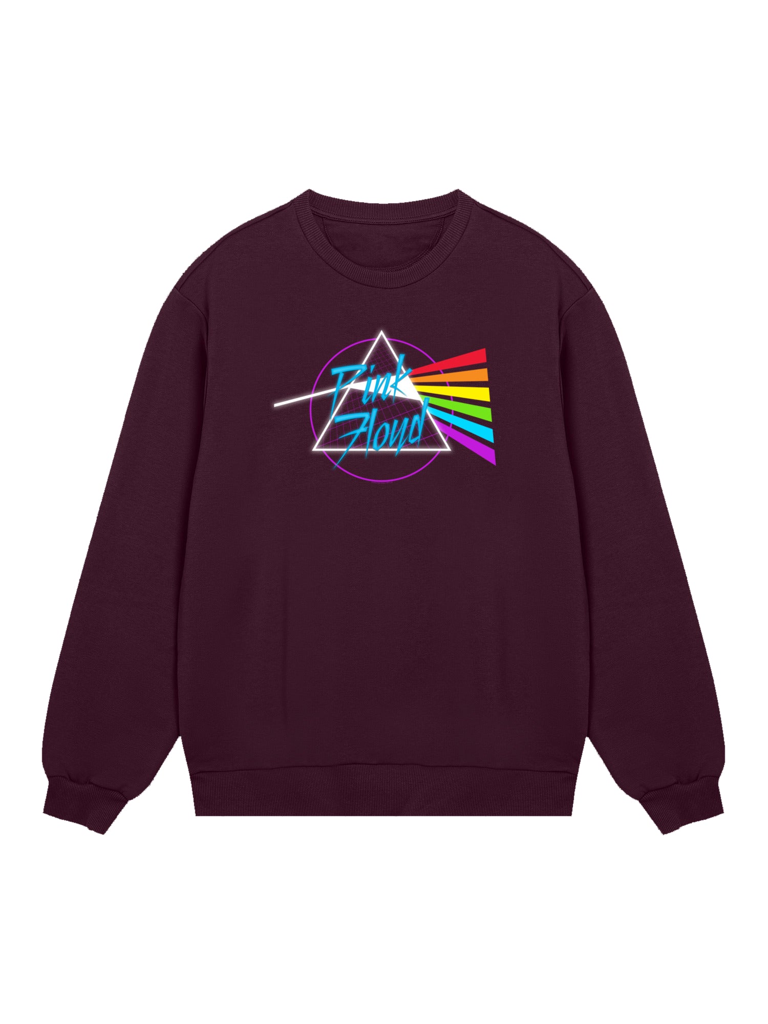 Pink Floyd Neon Dark Side con Blanks verdaderos | Suéter regular para hombres