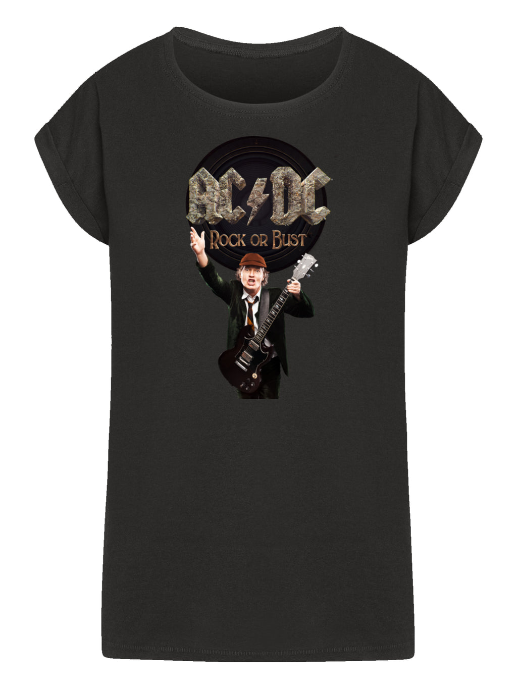 ACDC Rock Or Bust Angus Young Damen T-Shirt