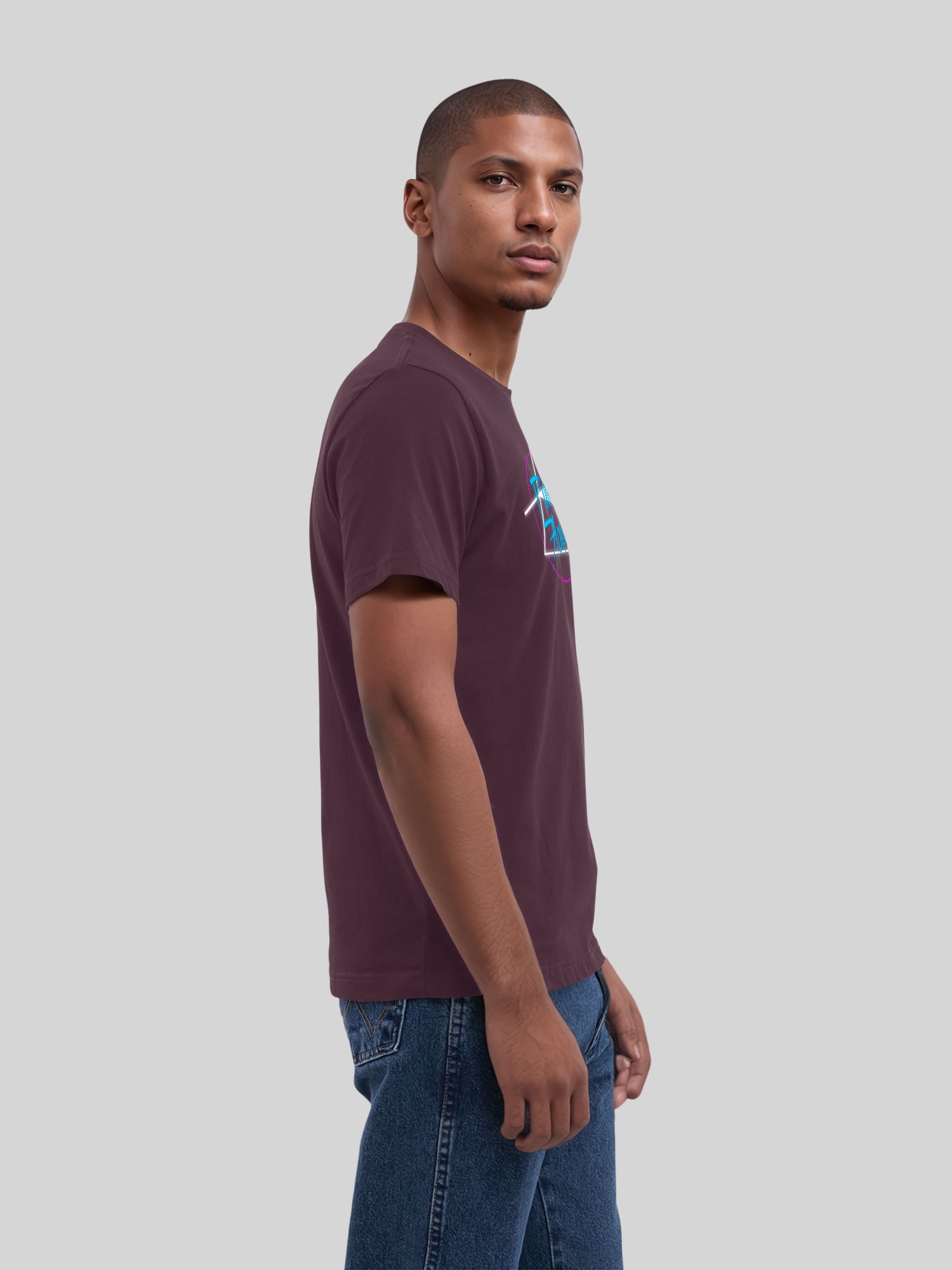 Pink Floyd Neon Dark Side with True Blanks | Mens Regular Tee