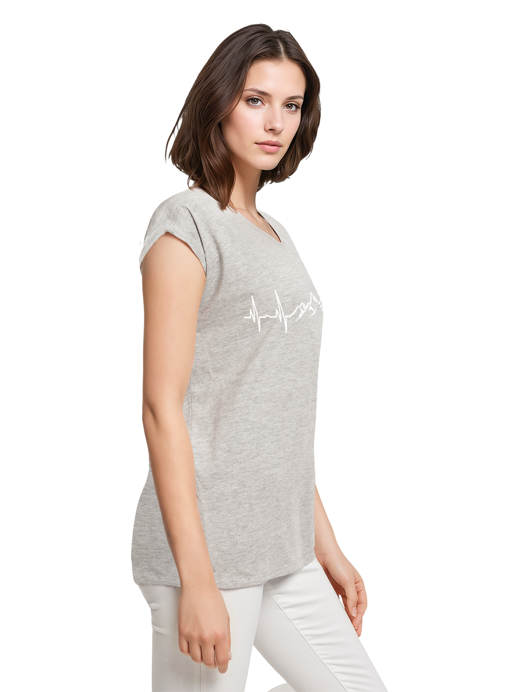 Berg Herzschlag Damen T-Shirt