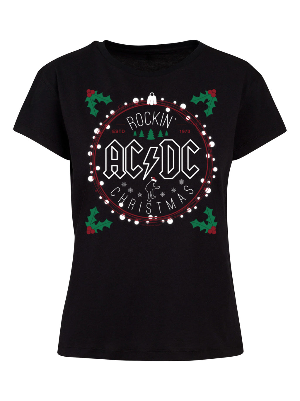 T-shirt AC / DC Christmas Circle Box