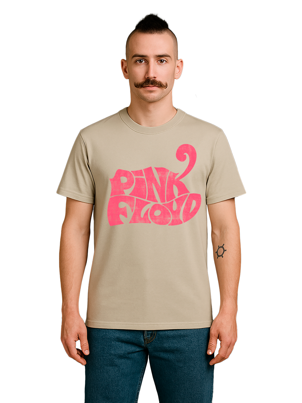 Pink Floyd Retro Logo Navy Men's Organic T-Shirt