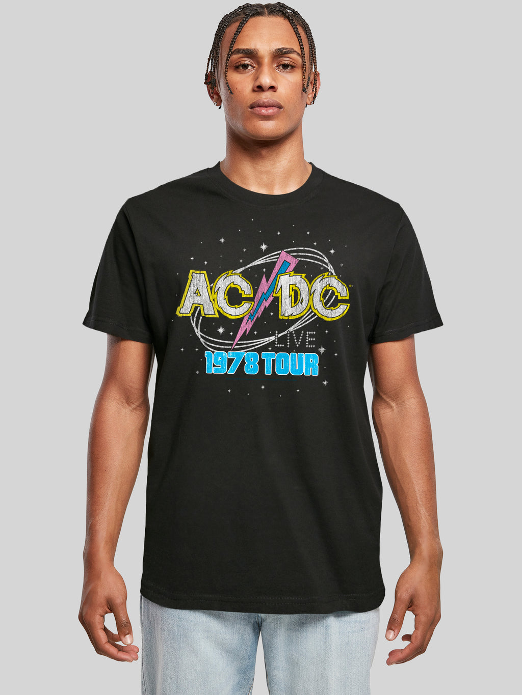 ACDC 1981 Live Tour con camiseta redonda